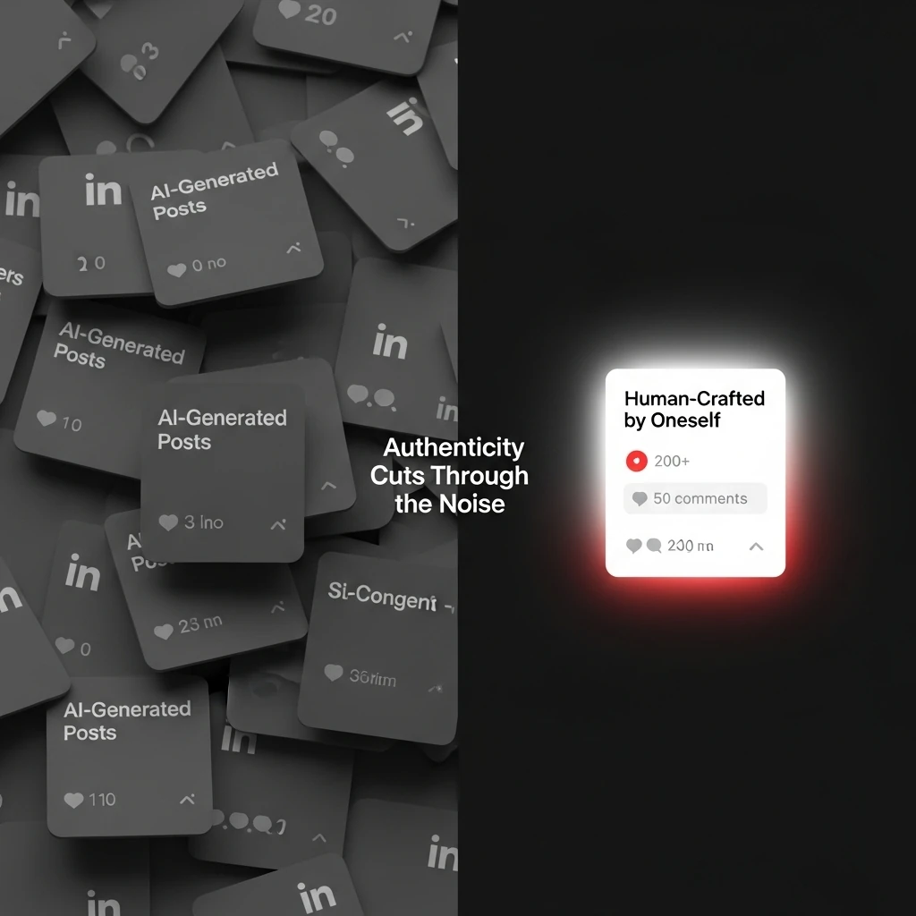 Authenticity Cuts Through the Noise - AI posts vs Human-Crafted by Oneself